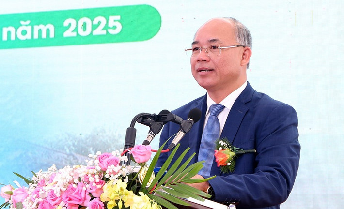 Phó Chủ tịch UBND tỉnh Đắk Lắk Trương Công Thái phát biểu tại buổi lễ