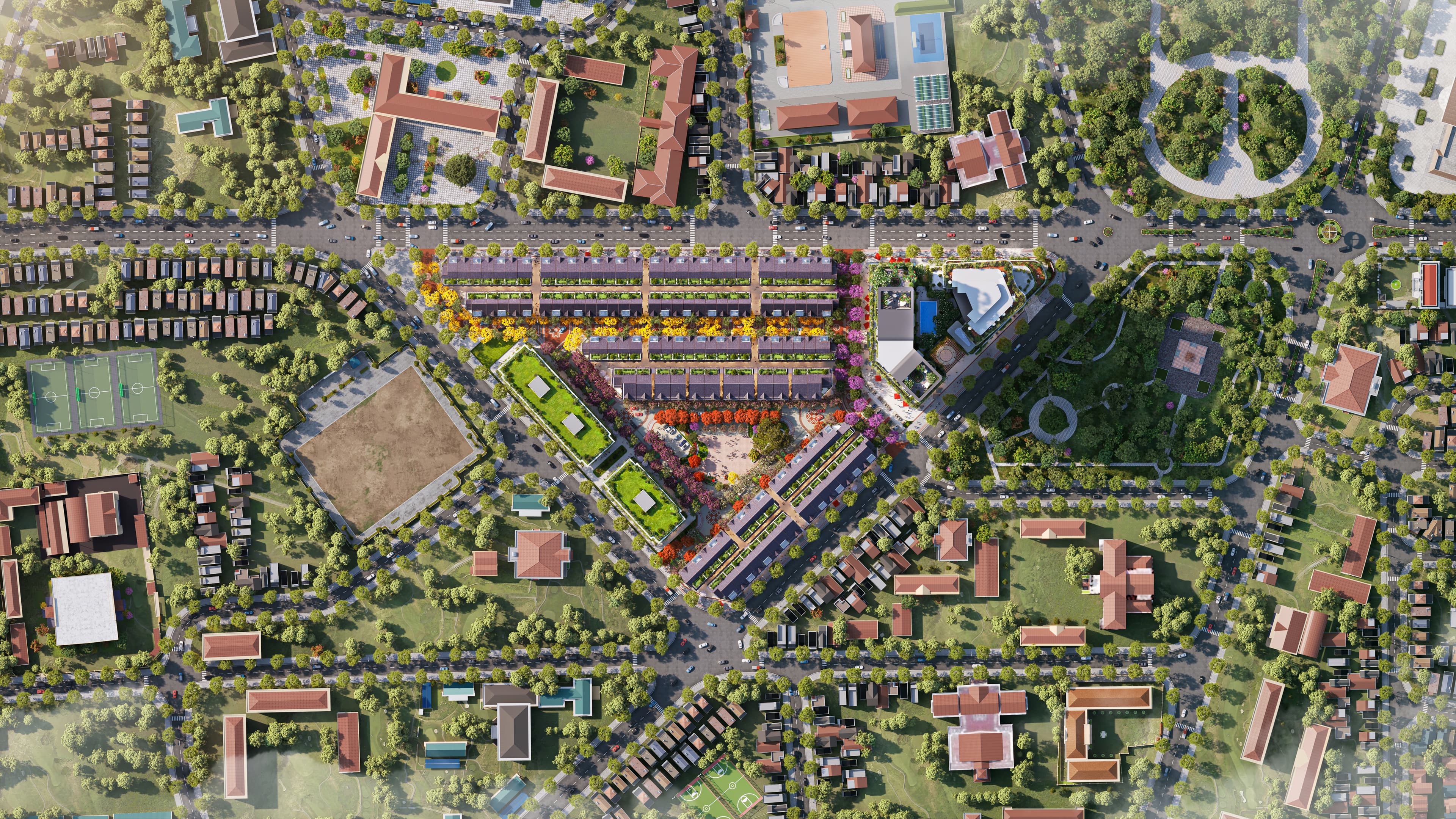 Phối cảnh EcoPalace nhìn từ đỉnh